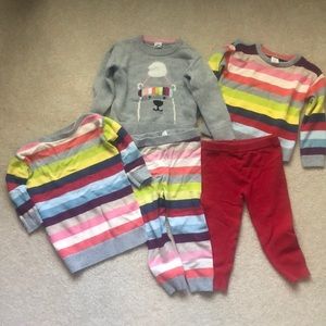 2t Gap crazy stripes bundle